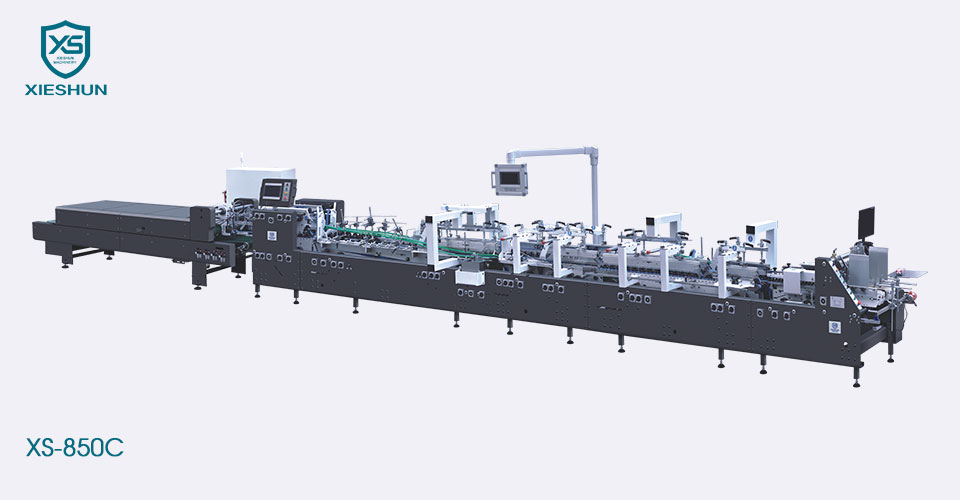 Máquina coladora e dobradora automática de alta velocidade de 4/6 cantos